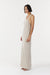 THIRD FORM STIRLING TWIST ASYMMETRIC MAXI DRESS | OYSTER GREY