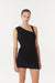 THIRD FORM STIRLING TWIST ASYMMETRIC MINI DRESS | BLACK
