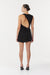 THIRD FORM STIRLING TWIST ASYMMETRIC MINI DRESS | BLACK