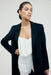 THIRD FORM STRAIGHT FORWARD WOOLEN BLAZER | BLACK