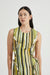 THIRD FORM STROKE FRILL MAXI TANK DRESS | BRUSH STROKE