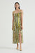 STROKE FRILL SLIP DRESS | BRUSH STROKE - THIRD FORM