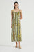 STROKE FRILL SLIP DRESS | BRUSH STROKE - THIRD FORM