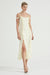 THIRD FORM STROKE FRILL SLIP DRESS | LIMONCELLO