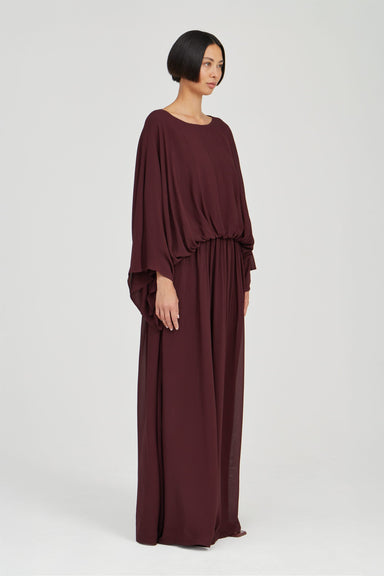 THIRD FORM SUSPENSION MAXI DRESS | MERLOT