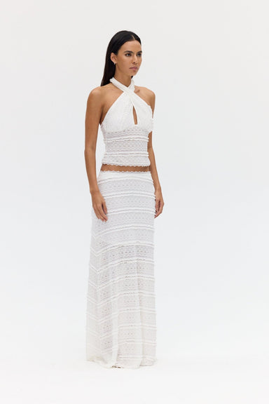 SWAY MAXI SKIRT | MILK - THIRD FORM
