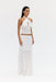 SWAY WRAP NECK TOP | MILK - THIRD FORM