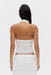 SWAY WRAP NECK TOP | MILK - THIRD FORM