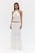 SWAY WRAP NECK TOP | MILK - THIRD FORM