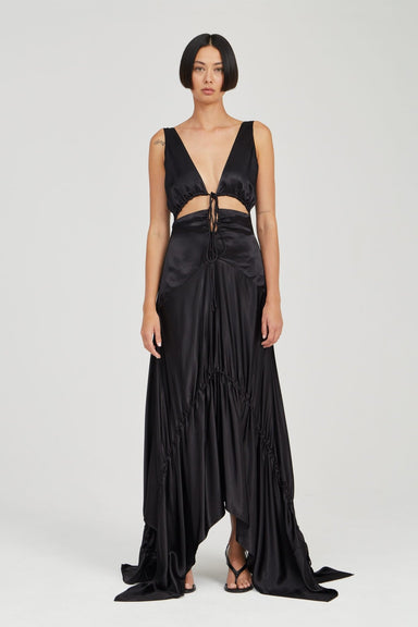 THIRD FORM TENSION SATIN MAXI DRESS | NIGHT