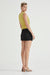 THIRD FORM TIE UP TAILORED MINI SKIRT | BLACK