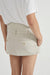 THIRD FORM TIE UP TAILORED MINI SKIRT | PUMICE
