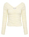 THIRD FORM TIME AGAIN GATHERED TOP | CREAM