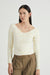 THIRD FORM TIME AGAIN GATHERED TOP | CREAM