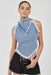 THIRD FORM TRACE DISTRESSED KITE TOP | FADED BLUE