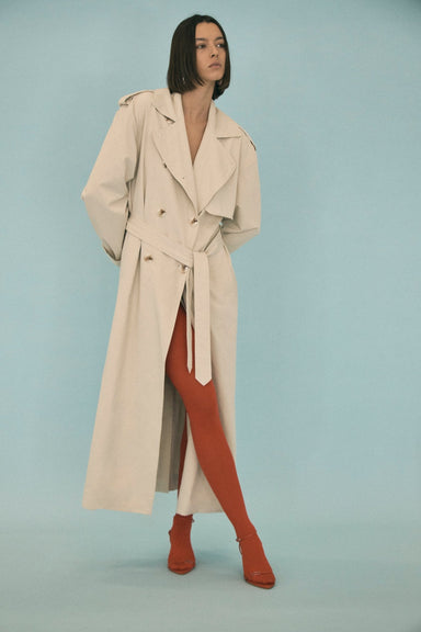 TRANSIT TRENCH COAT | DUST - THIRD FORM