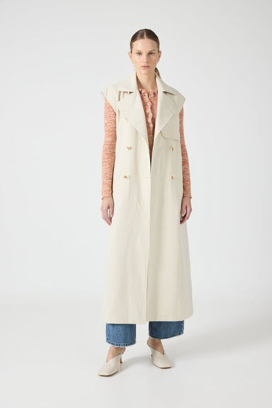 TRANSIT TRENCH VEST | DUST - THIRD FORM