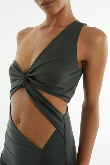 THIRD FORM TURN AROUND TWIST OUT MIDI | FOREST