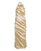 THIRD FORM TWIST THROUGH BIAS HALTER MIDI | TAN TIE DYE