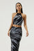 THIRD FORM TWIST THROUGH BIAS HALTER TOP | BLACK TIE DYE