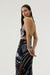 THIRD FORM TWIST THROUGH BIAS HALTER TOP | BLACK TIE DYE