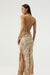 THIRD FORM TWIST THROUGH BIAS HALTER TOP | TAN TIE DYE