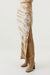 THIRD FORM TWIST THROUGH BIAS MAXI SKIRT | TAN TIE DYE