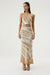 THIRD FORM TWIST THROUGH BIAS MAXI SKIRT | TAN TIE DYE
