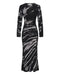 THIRD FORM TWIST THROUGH BIAS TIE BACK MIDI | BLACK TIE DYE