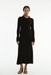 UNBOUND KNIT SHIRT DRESS | BLACK - THIRD FORM