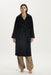 THIRD FORM UNCOVER WOOLEN TRENCH COAT | BLACK