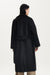 THIRD FORM UNCOVER WOOLEN TRENCH COAT | BLACK