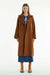 THIRD FORM UNCOVER WOOLEN TRENCH COAT | CHESTNUT