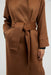 THIRD FORM UNCOVER WOOLEN TRENCH COAT | CHESTNUT