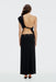 THIRD FORM Undone Twist Back Maxi | Noir