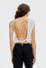 THIRD FORM Undone Twist Back Tank | Chalk