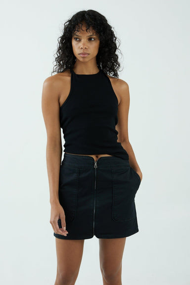 THIRD FORM UNIFORM ZIP UP SKIRT | BLACK