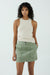 THIRD FORM UNIFORM ZIP UP SKIRT | MOSS
