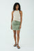THIRD FORM UNIFORM ZIP UP SKIRT | MOSS