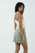 THIRD FORM UNIFORM ZIP UP SKIRT | MOSS