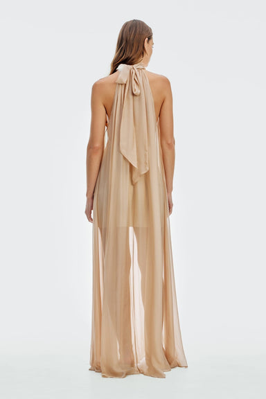 THIRD FORM Unsaid Floor Length Dress | Nougat