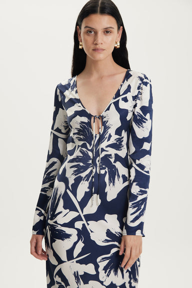 THIRD FORM UNTAMED BIAS TIE UP MAXI DRESS | FLORAL