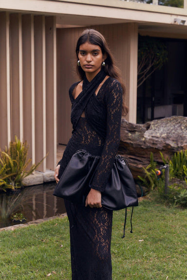 VAGABOND PU OVERSIZED BAG | BLACK - THIRD FORM