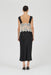 VISIONS LACE DEEP V MAXI DRESS | BUTTERCREAM & BLACK - THIRD FORM