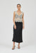 THIRD FORM VISIONS LACE DEEP V MAXI DRESS | BUTTERCREAM & BLACK