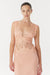 VISIONS LACE DEEP V MAXI DRESS | CORAL - THIRD FORM