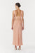 VISIONS LACE DEEP V MAXI DRESS | CORAL - THIRD FORM