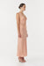 VISIONS LACE DEEP V MAXI DRESS | CORAL - THIRD FORM