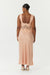 VISIONS LACE DEEP V MAXI DRESS | CORAL - THIRD FORM