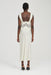 VISIONS LACE DEEP V MAXI DRESS | CREAM POLKA DOT - THIRD FORM